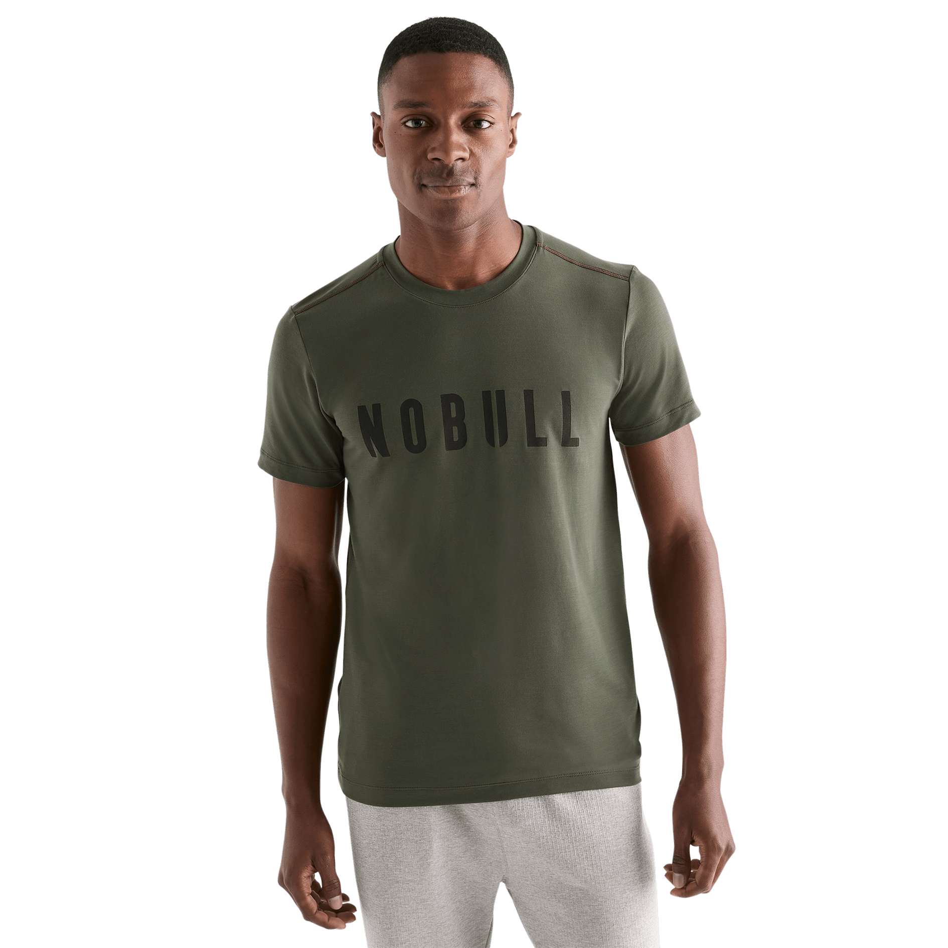 Men's Dark Army NOBULL Tee Front Angle