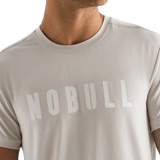 Oatmeal Men's NOBULL Tee Detail Angle.