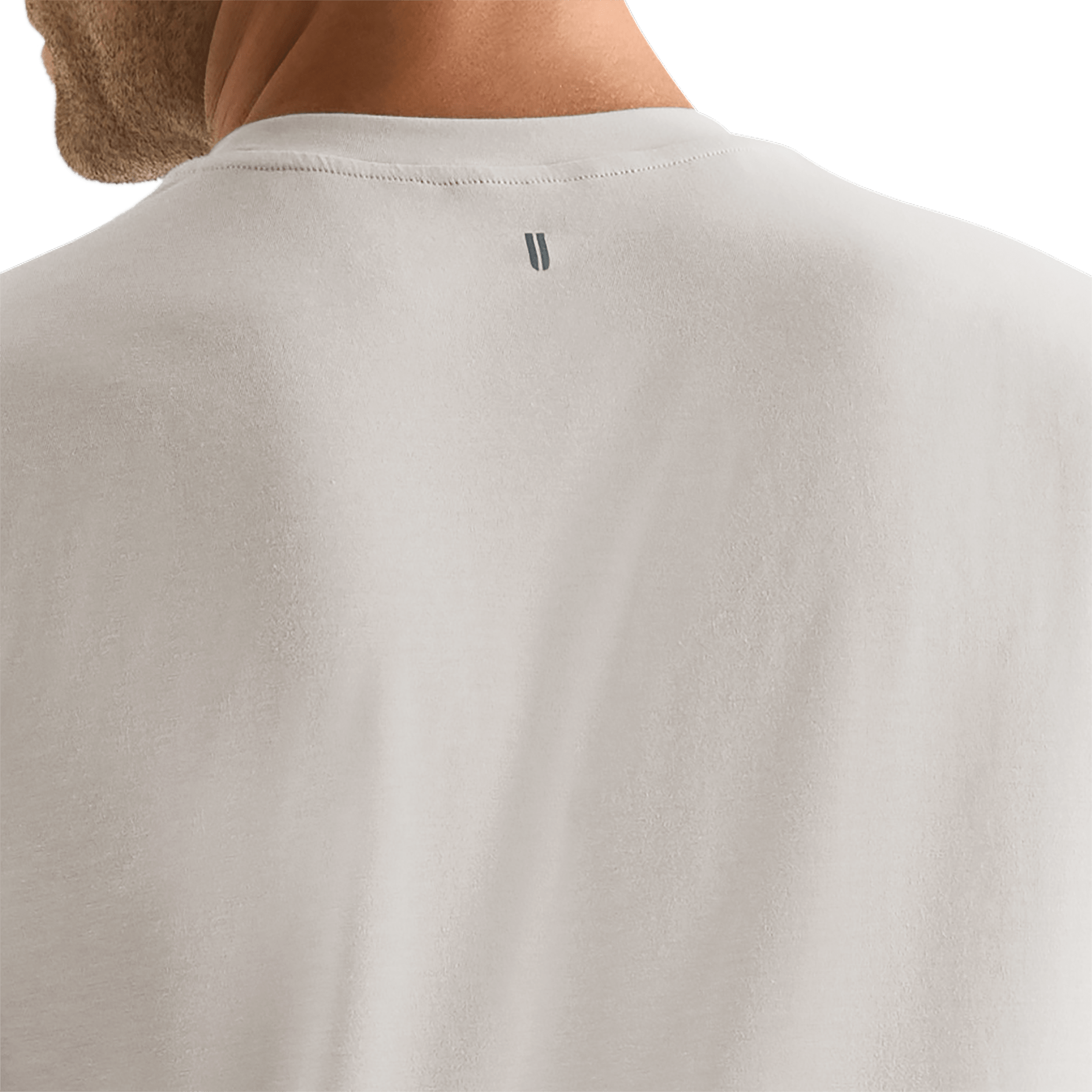 Oatmeal Men's NOBULL Tee U Logo Angle.