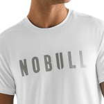 White Men's NOBULL Tee Detail Angle.