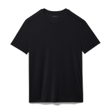 Black Men's Tee Silhouette Angle.