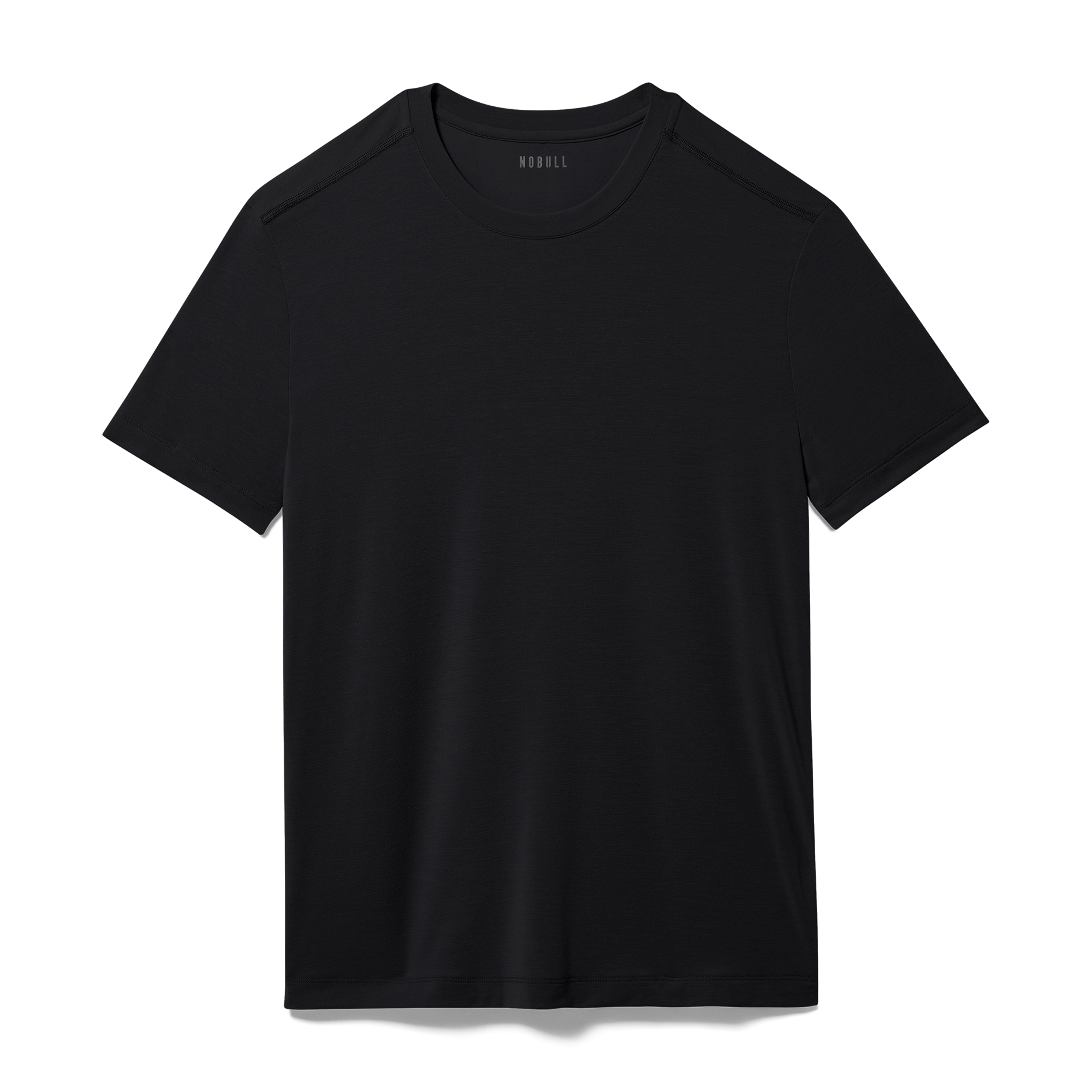 Black Men's Tee Silhouette Angle.