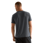 Charcoal Heather Men's Tee Back Angle.