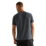 Charcoal Heather Men's Tee Back Angle.