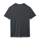Charcoal Heather Men's Tee Silhouette Angle.