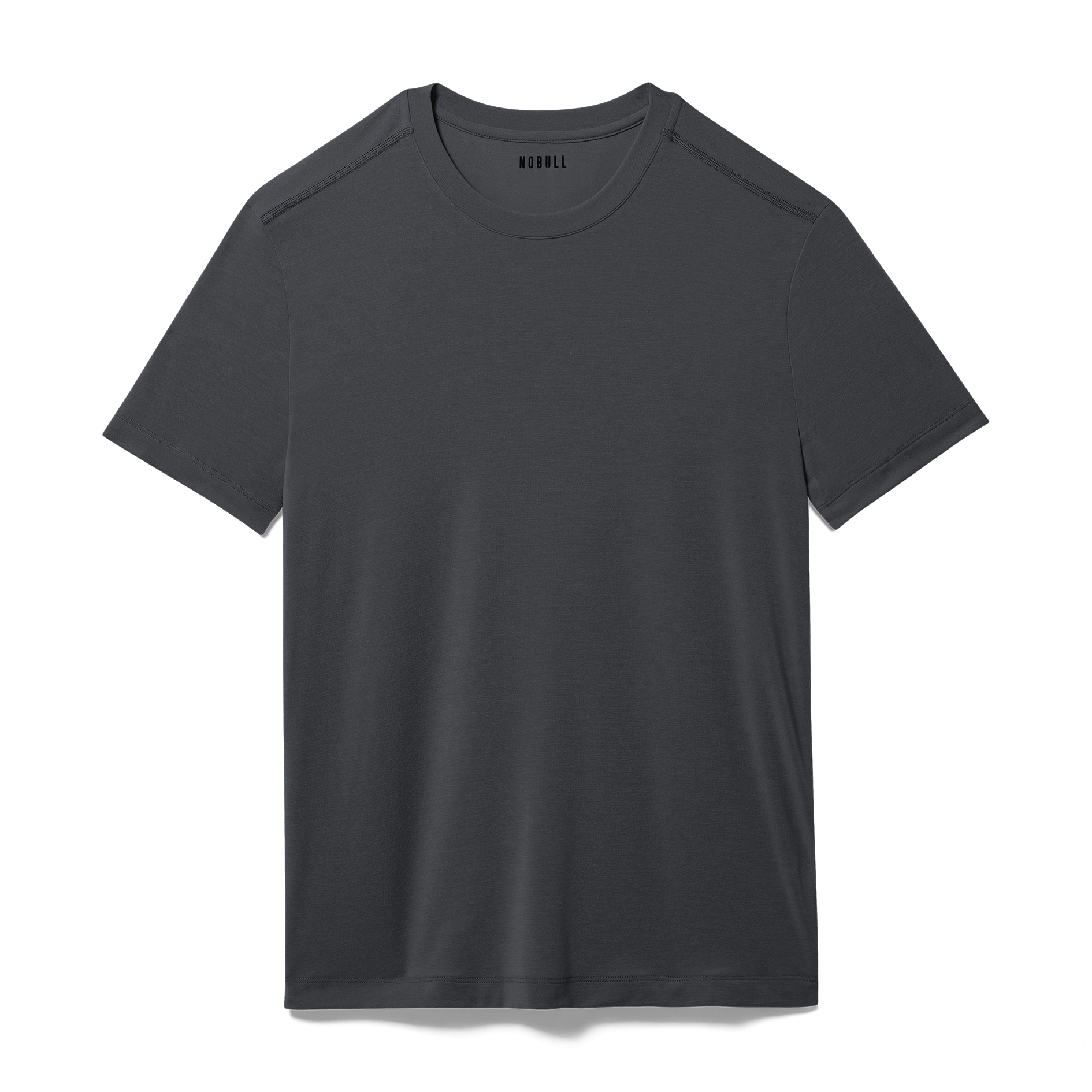 Charcoal Heather Men's Tee Silhouette Angle.
