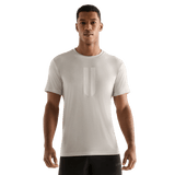 Oatmeal Men's U Tee Front Angle.