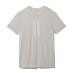 Oatmeal Men's U Tee Silhouette Angle.