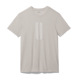 Oatmeal Men's U Tee Silhouette Angle.
