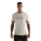 Crater Grey Men's NOBULL Tee Front Angle.