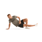 Dark Fallen Rock Men's NOBULL Tee Action Shot Angle.