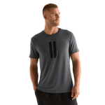 Charcoal Heather Men's U Tee Front Angle.