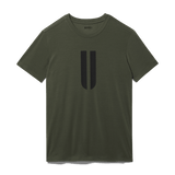 Dark Army Men's U Tee Silhouette Angle.