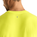 Neon Yellow Men's NOBULL Tee Back Detail Angle.