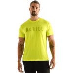 Neon Yellow Men's NOBULL Tee Front Angle.