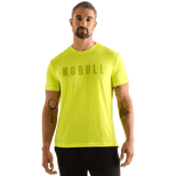 Neon Yellow Men's NOBULL Tee Front Angle.