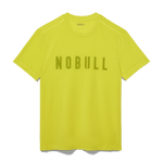 Neon Yellow Men's NOBULL Tee Silhouette Angle.
