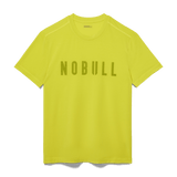 Neon Yellow Men's NOBULL Tee Silhouette Angle.