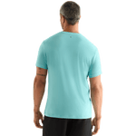 Aqua Heather Men's NOBULL Tee Back Angle.