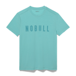Aqua Heather Men's NOBULL Tee Silhouette Angle.