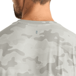 Light Grey Camo Men's Tee Back Detail Angle.