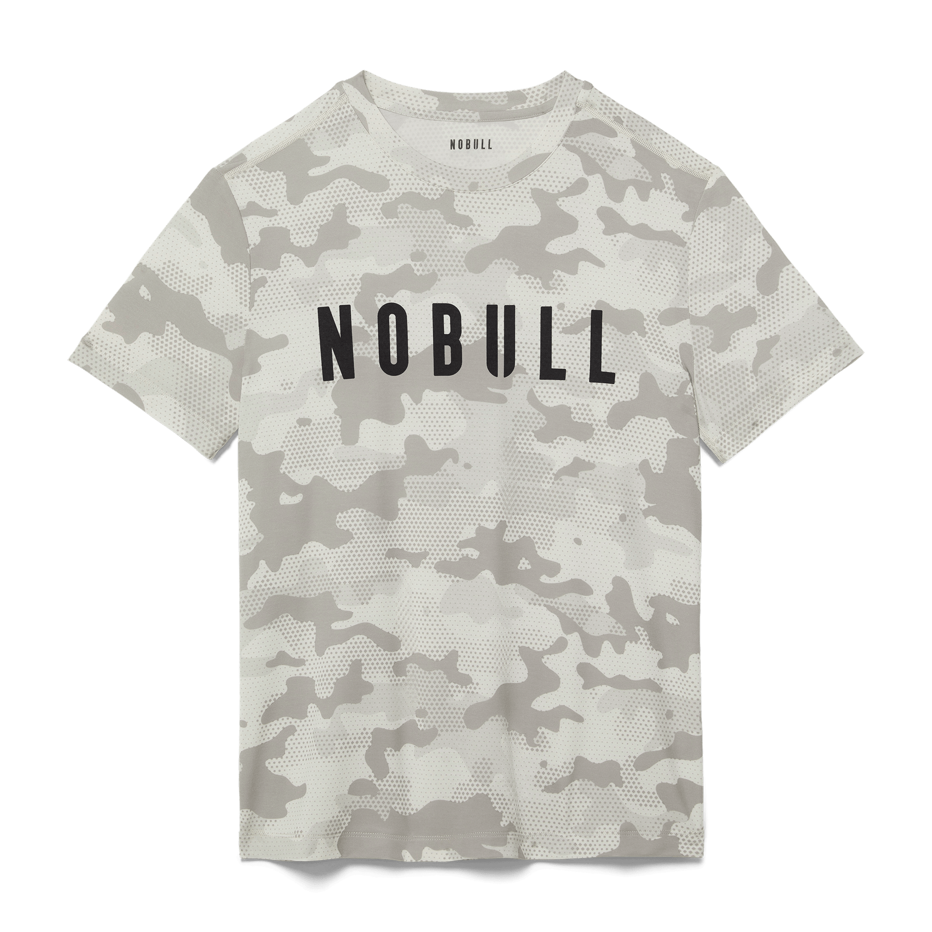 Light Grey Camo Men's Tee Silhouette Angle.