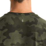 Dark Army Camo Men's Tee Back Detail Angle.