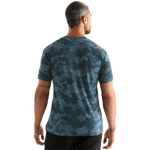 Coastal Blue Camo NOBULL Men's Tee Back Angle.