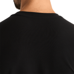 Men's Black Be U Tee Back Detail Angle.