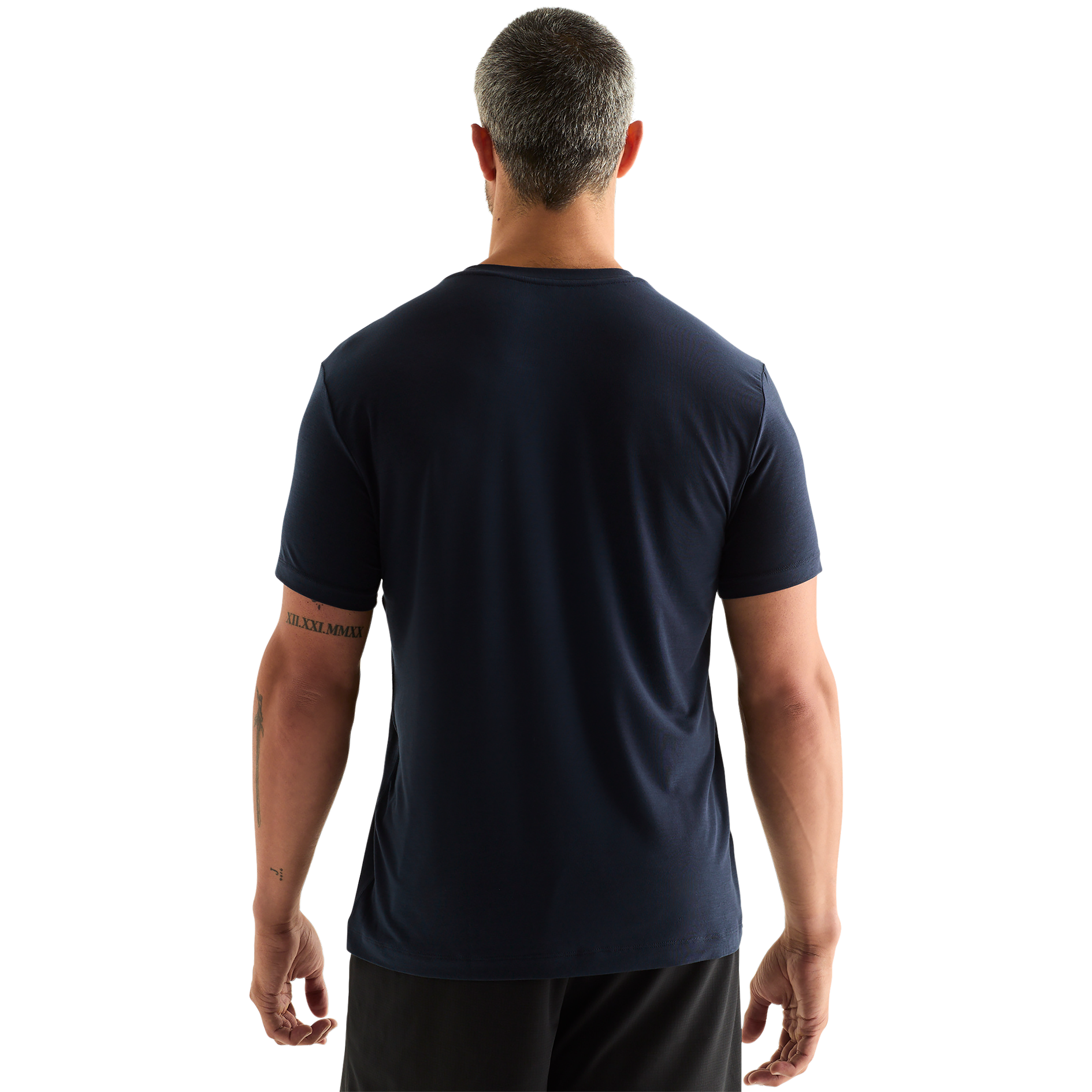 Night Navy Men's Be U Tee Back Angle.