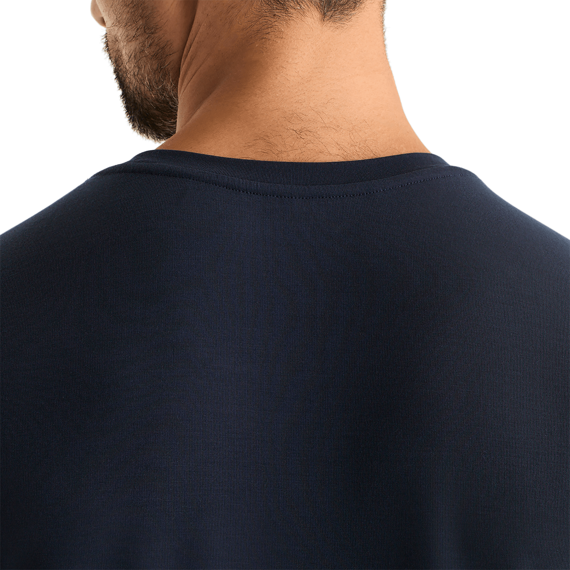 Night Navy Men's Be U Tee Back Detail Angle.