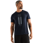 Night Navy Men's Be U Tee Front Angle.