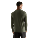 Dark Army Men's NOBULL Long Sleeve Tee Back Angle.