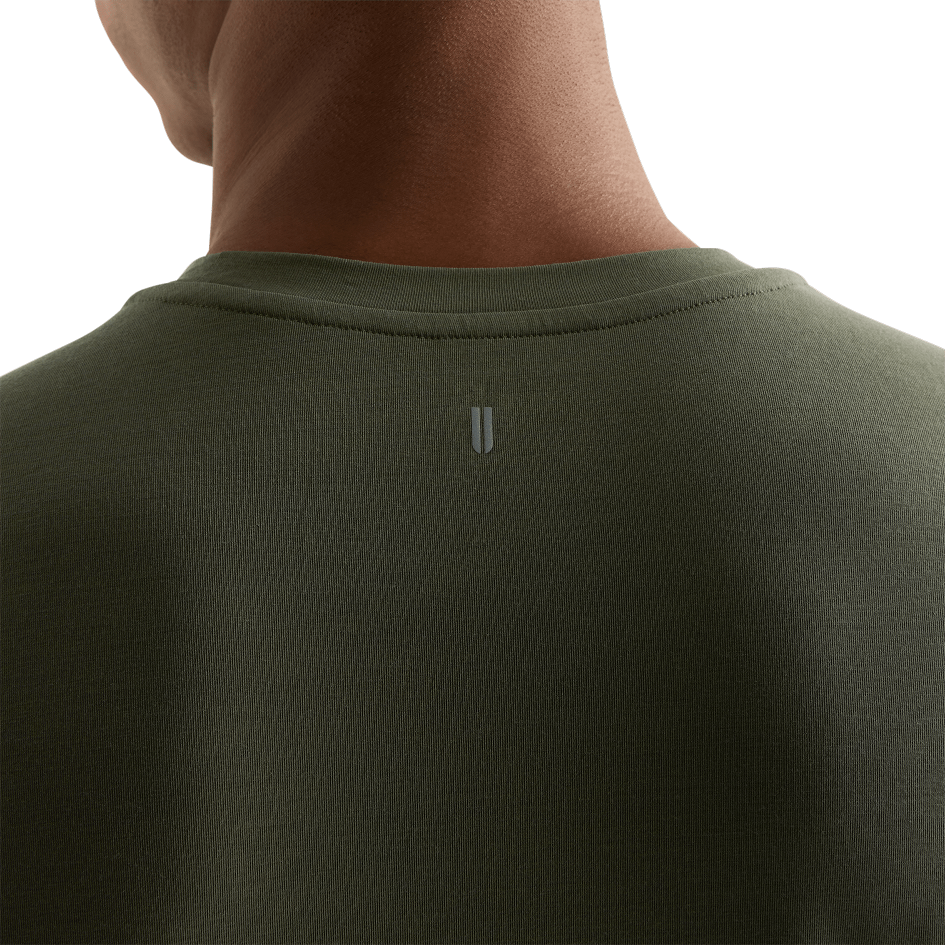 Dark Army Men's NOBULL Long Sleeve Tee U Logo Angle.