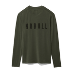 Dark Army Men's NOBULL Long Sleeve Tee Silhouette Angle.