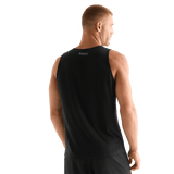 Black Men's U Tank Back Angle.
