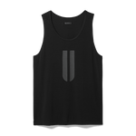 Black Men's U Tank Silhouette Angle.