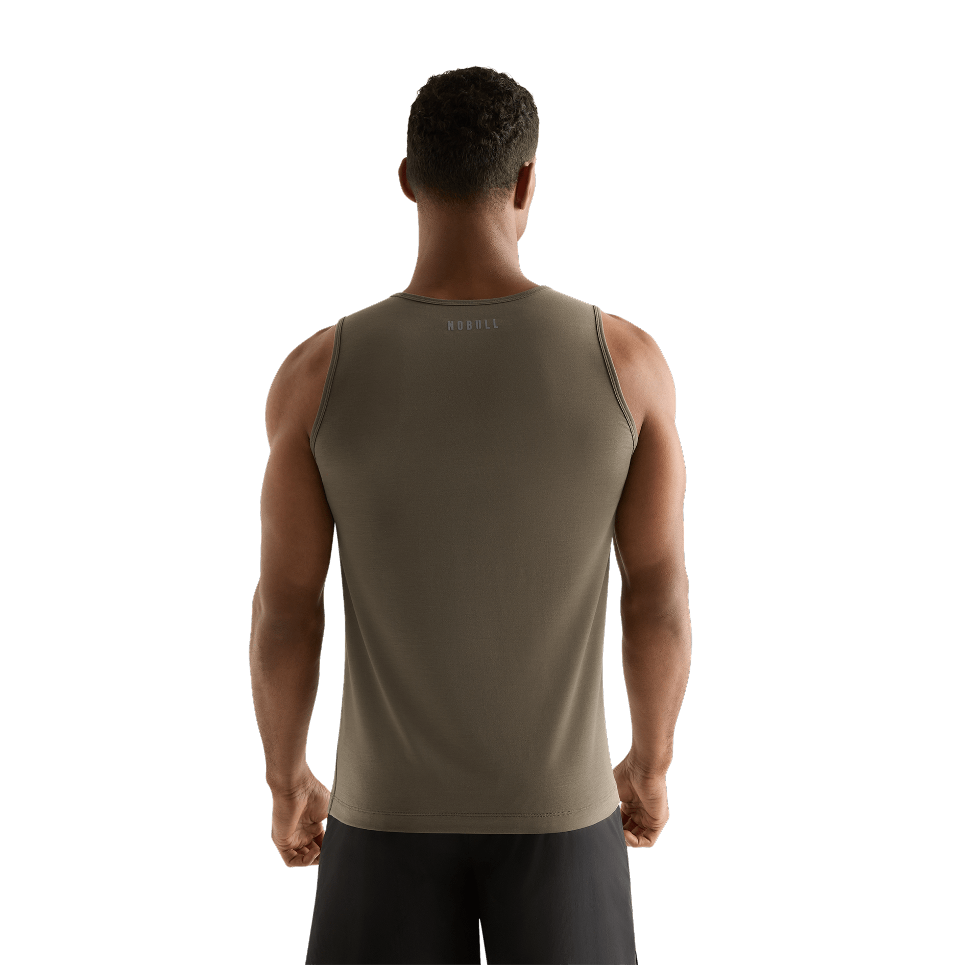 Dark Fallen Rock Men's U Tank Back Angle.