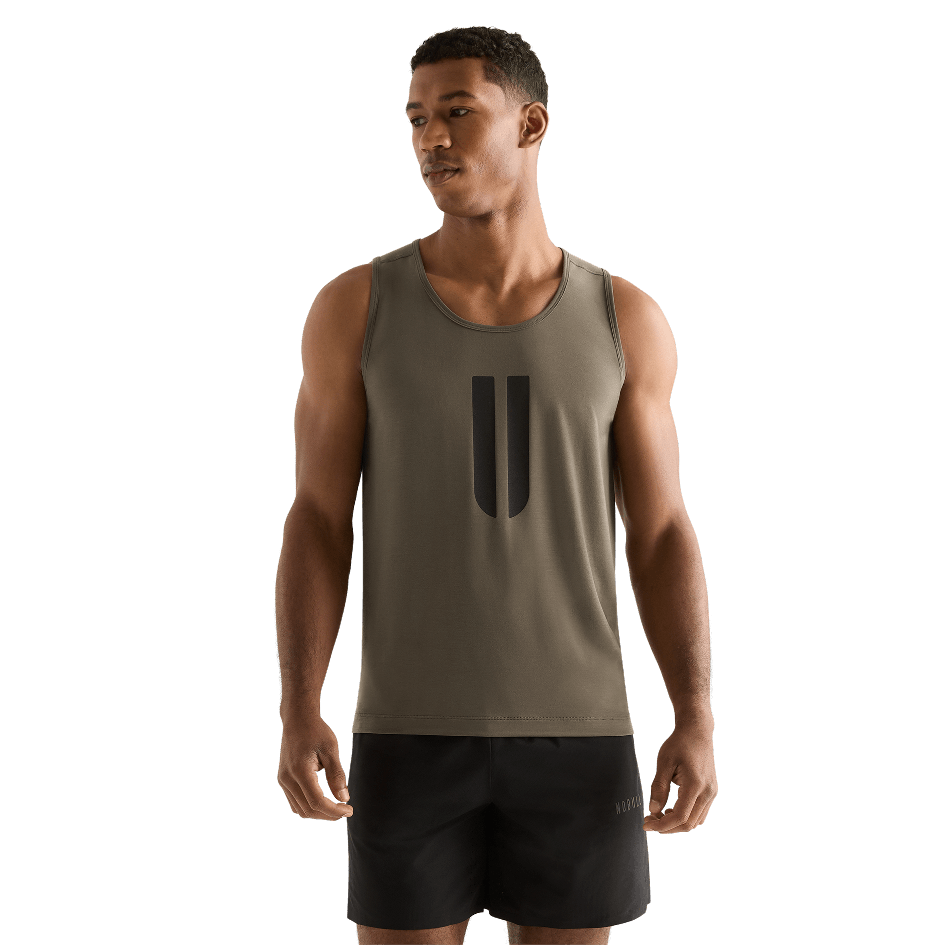 Dark Fallen Rock Men's U Tank Front Angle.