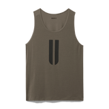 Dark Fallen Rock Men's U Tank Silhouette Angle.