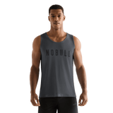 Charcoal Heather Men's NOBULL Tank Front Angle.