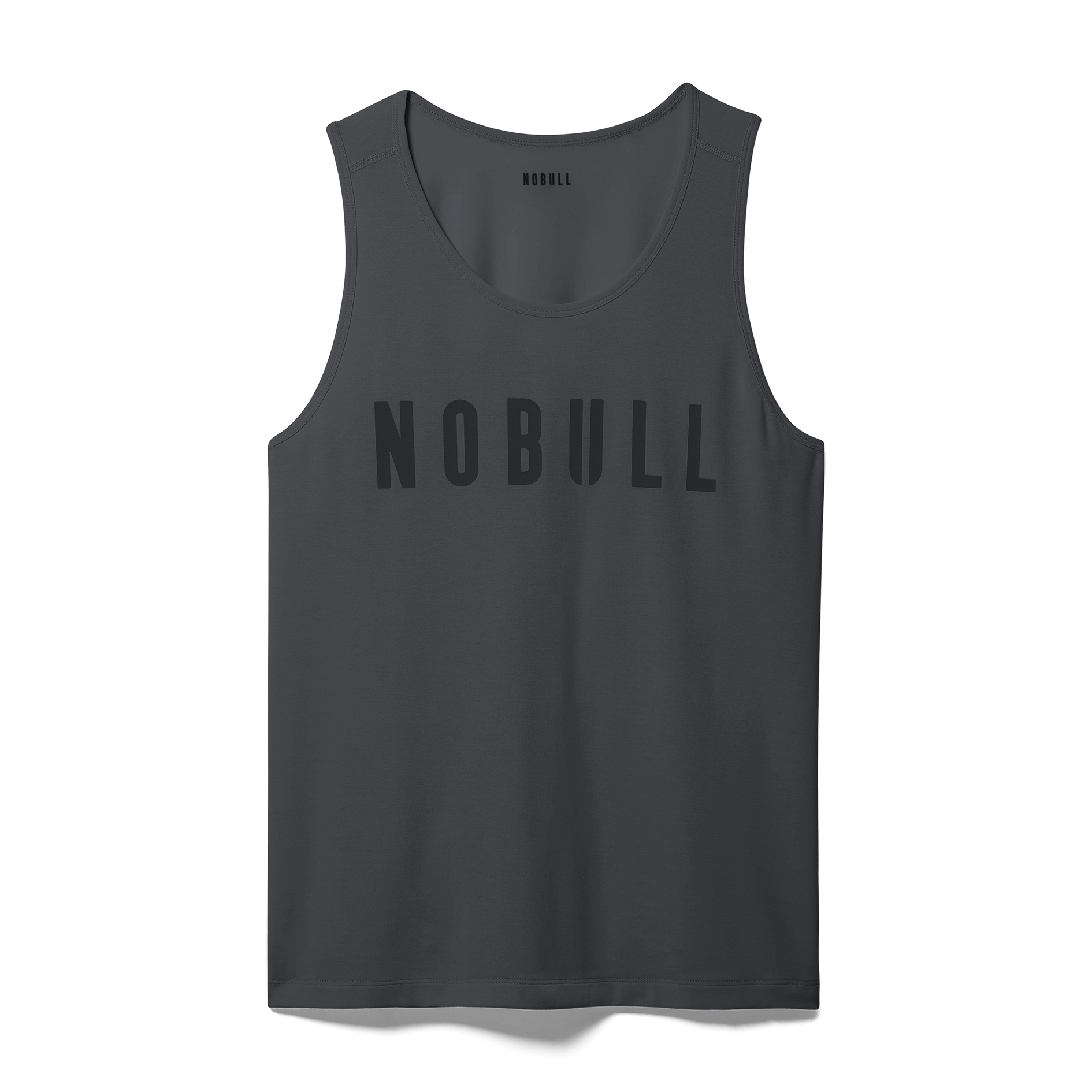 Charcoal Heather Men's NOBULL Tank Silhouette Angle.