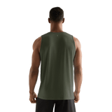 Dark Army Men's NOBULL Tank Back Angle.