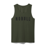 Dark Army Men's NOBULL Tank Silhouette Angle.