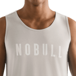 Oatmeal Men's NOBULL Tank Detail Angle.