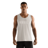 Oatmeal Men's NOBULL Tank Front Angle.