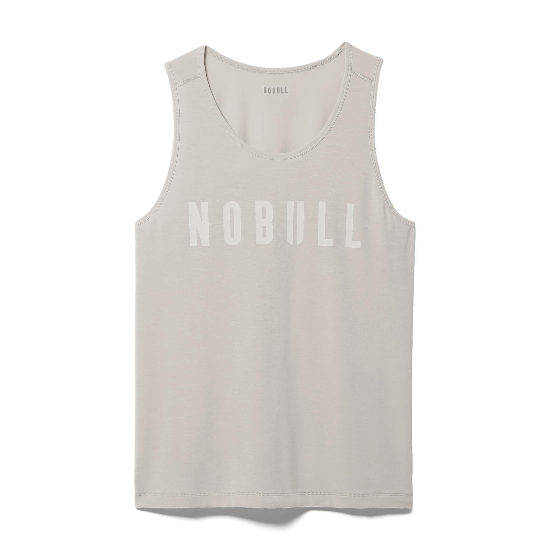 Oatmeal Men's NOBULL Tank Silhouette Angle.