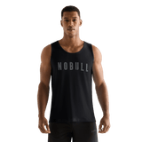 Black Men's NOBULL Tank Front Angle.