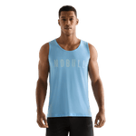 Alaskan Blue Men's NOBULL Tank Front Angle.