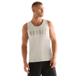 Crater Grey Men's NOBULL Tank Front Angle.